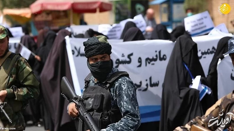 (تصاویر) تظاهرات زنان هوادار طالبان